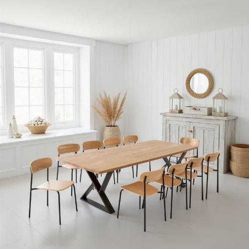 Table à manger 10 personnes en chêne massif | La Fabrique des Pieds
