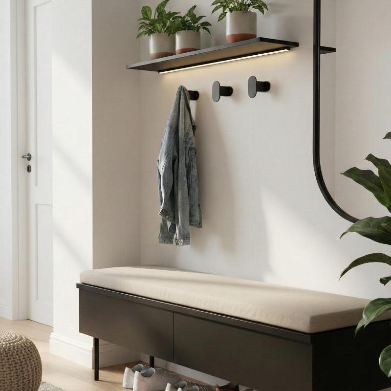 Patère oolong simple noir