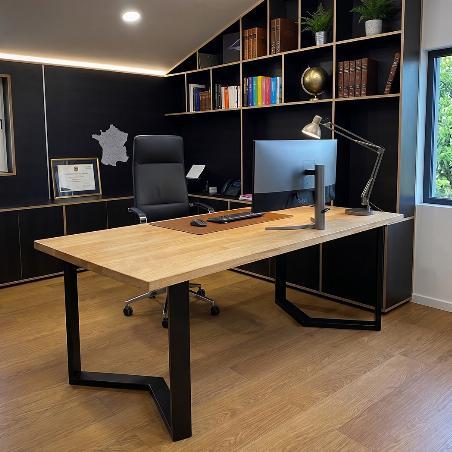 Bureau de réunion avec pied M