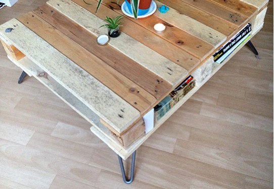 ARTICLE DIY : TABLE BASSE AVEC PALETTE