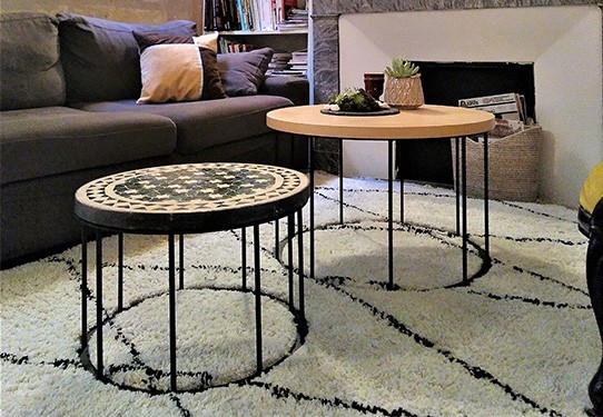 FABRIQUER DEUX TABLES BASSES GIGOGNES AVEC PIED CENTRAL FABRIQUER DEUX TABLES BASSES GIGOGNES AVEC PIED CENTRAL