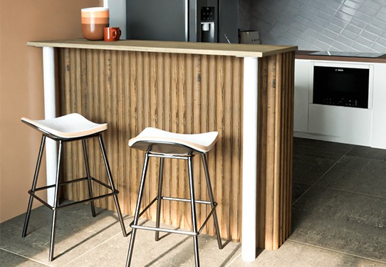 Fabrication d'un bar en bois avec pieds métal Fabrication d'un bar en bois avec pieds métal